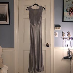 Silk silver/ Grey gown